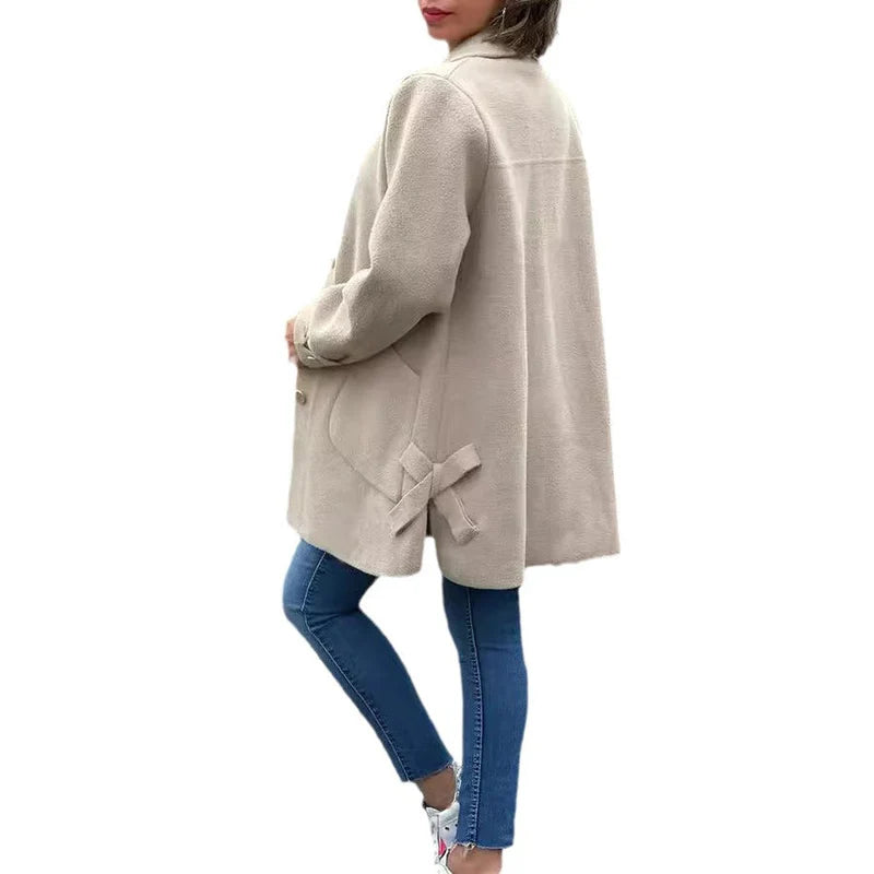 ALMA | Klassisk oversize frakke med knap – Feyora™