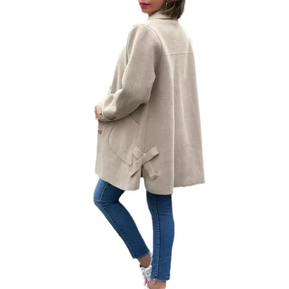 ALMA | Klassisk oversize frakke med knap – Feyora™